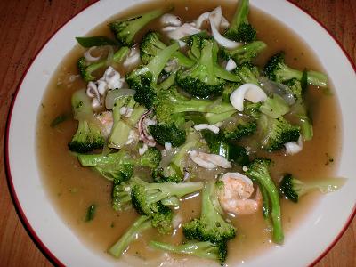 seafood broccoli